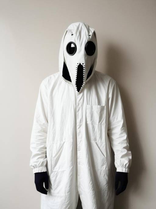 Man Wearing SCP-1025 Costume