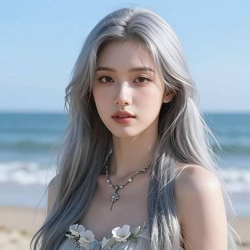 Ultra-Realistic Goddess by the Sea