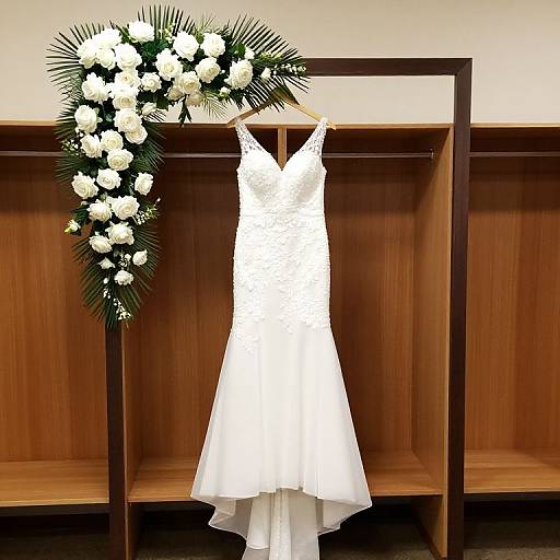 Elegant Wedding Arch and Dress