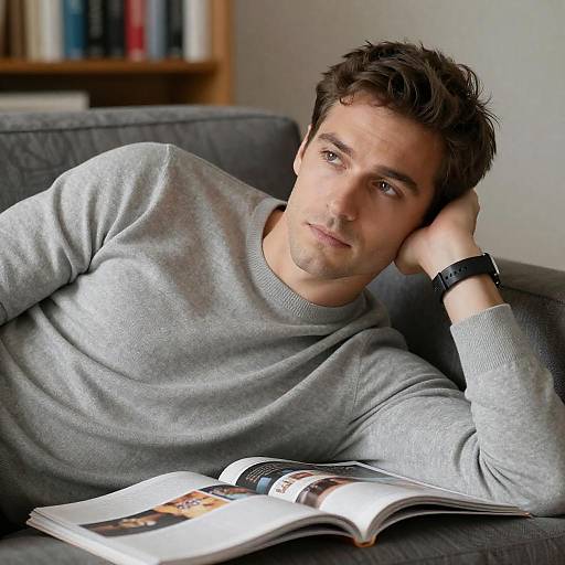 Cozy Indoor Portrait of a Man