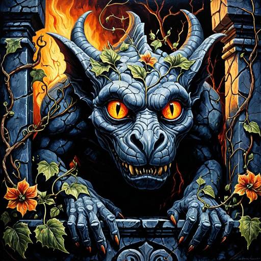 Ethereal Hybrid Gargoyle Artwork