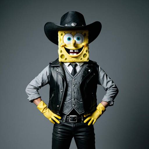 Cowboy Cosplay of Spongebob Character