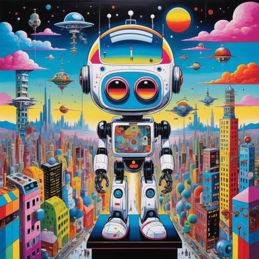Surreal Robotic Vet's Vibrant Adventure Surreal Robotic Vet's Vibrant Adventure