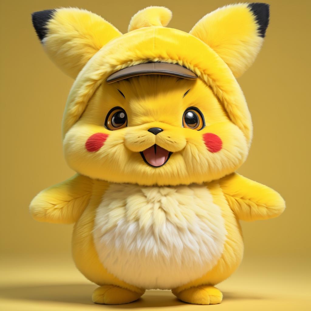 Ultra-Detailed Cute Pikachu Humanization