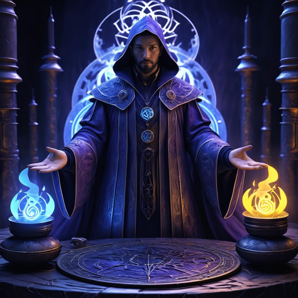 Hyper-Realistic Alchemist in Transmutation