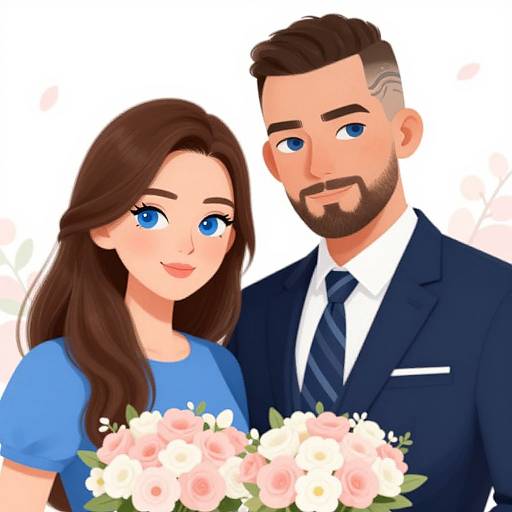 Elegant Couple with Futuristic Style