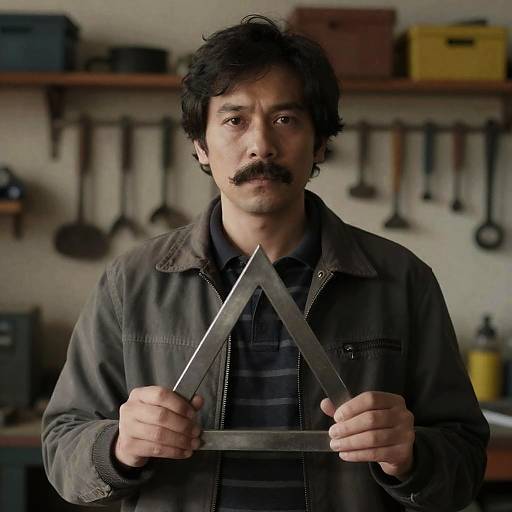 Craftsman Concentrating in Workshop Setting