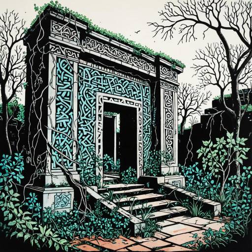 Surreal Overgrown Timeless Ruins