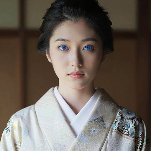 Photorealistic Japanese Portrait in Kimono