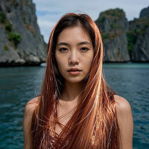 Copper-Wrapped Woman in El Nido Portrait