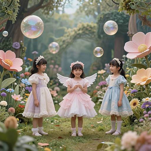 Whimsical AI Kids Fantasy Photoshoot