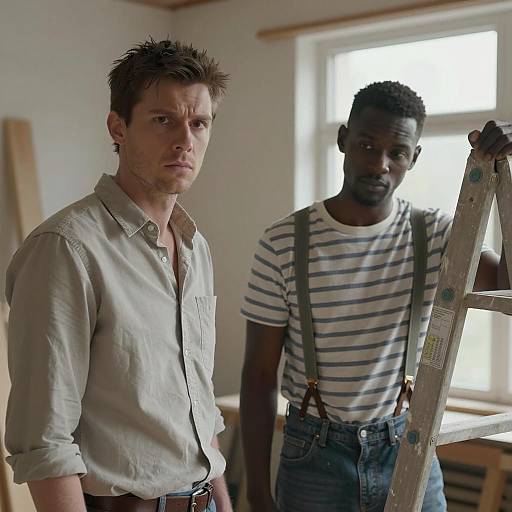 Two Men in an Indoor Setting