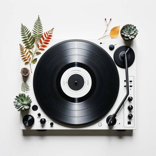 Vinyl Turntable with Natural Elements