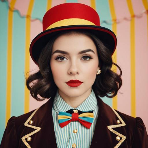 Retro Circus Ringmaster Portrait