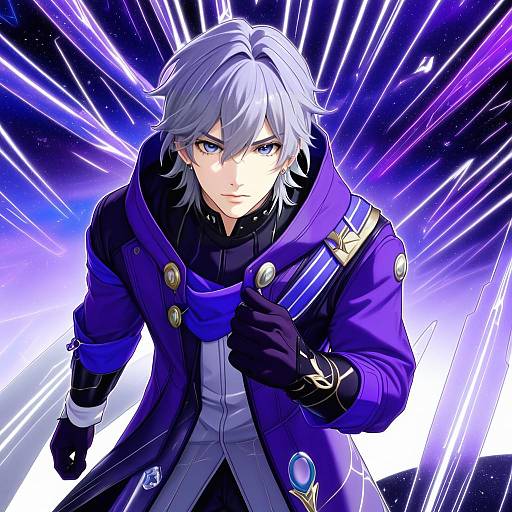 Illustration of Moze (honkai: star rail), honkai (series) in the style of Ikeda kazumi