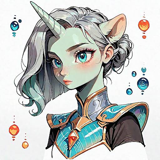 Majestic Unicorn Pony in Armor