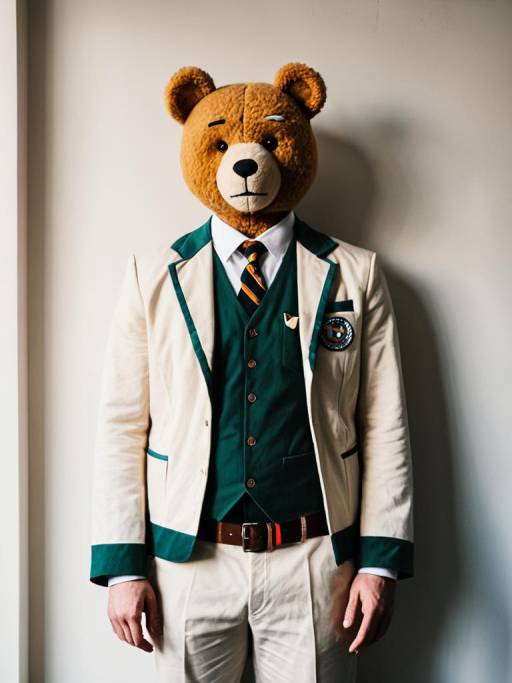 Person in TedMcAdams Teddy Bear Costume