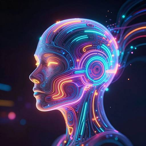 Neon Abstract AI Dreamscapes