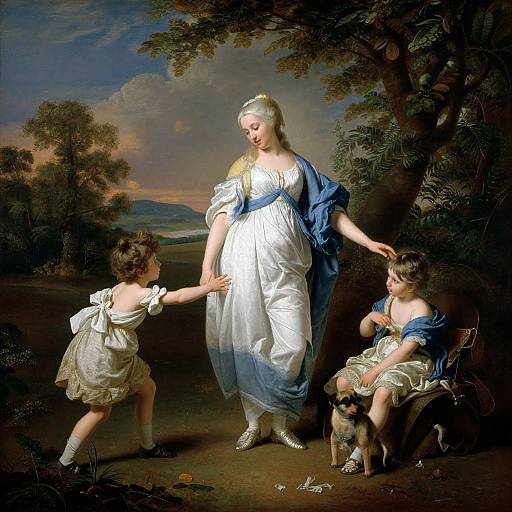 François Boucher Pastoral Family Scene