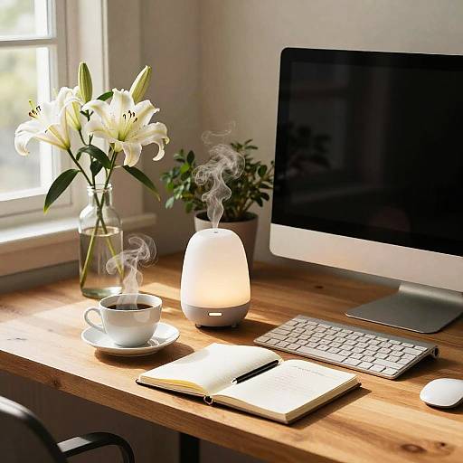 Cozy Minimalistic Home Office Setup