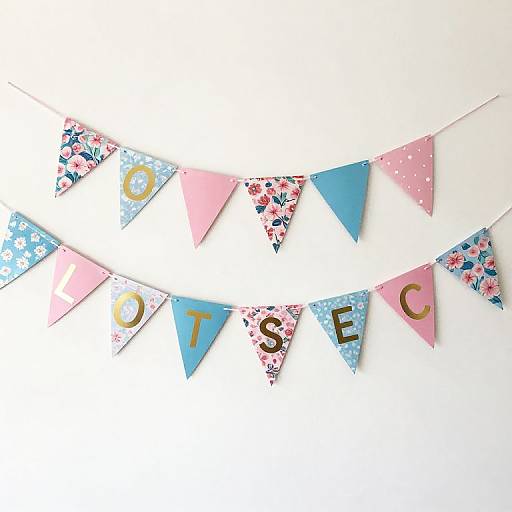 Colorful Scalloped Bunting Banner