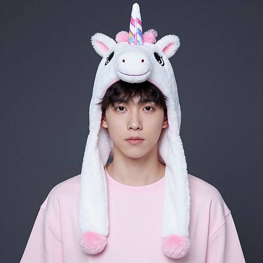 Man in Pink Unicorn Outfit