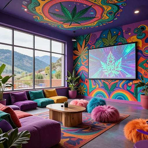 Psychedelic THC Hotels with Vibrant Interiors