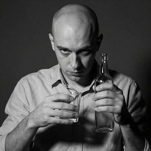 Intense Portrait of a Focused Man