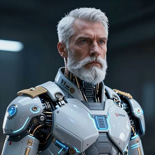 Futuristic Male General Portrait