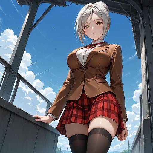 Detailed Cowboy Shot of Shiraki Meiko