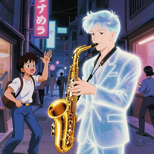 Soulful Jazz Ghost Meets Street Artist