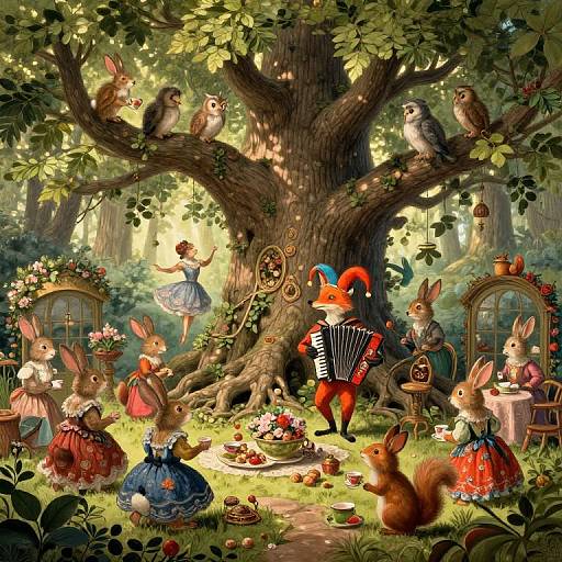 Whimsical Woodland Festival in Sentient Tree