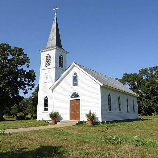 Photorealistic Rural Christian Church