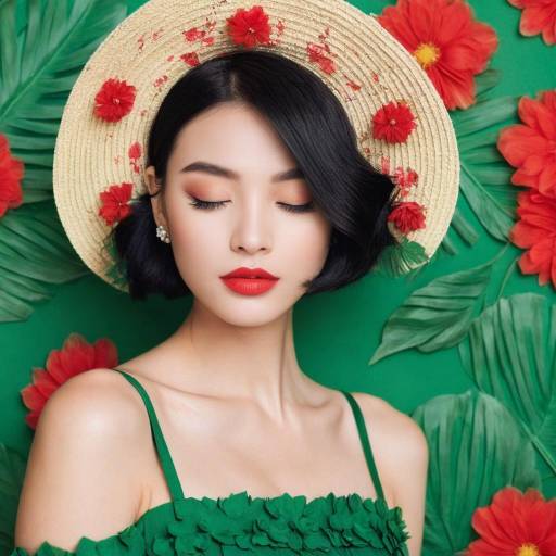 Elegant Portrait of a Girl in Bloom