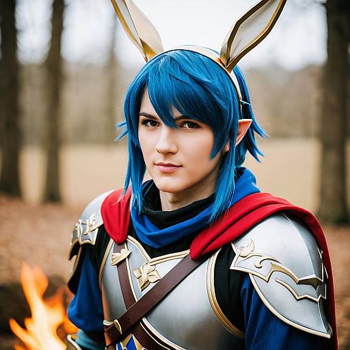 Lifestyle costume photo of Alfonse (fire emblem). Cosplay clothes