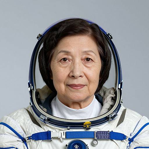 Senior Woman in Space Suit Portrait