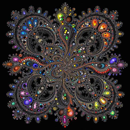 Worm's-Eye Pointillism Filigree Epic Composition