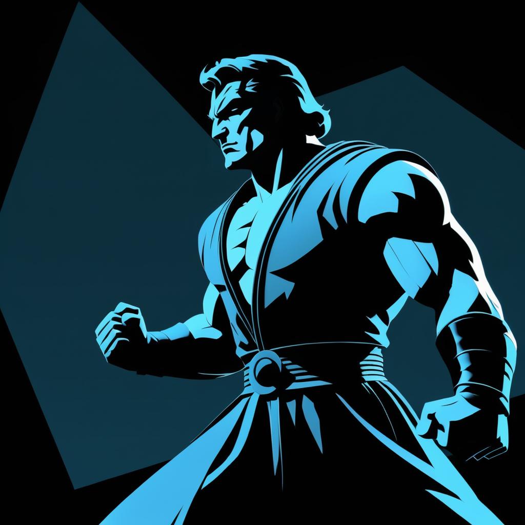 Stylized Retro Noir Warrior Animation