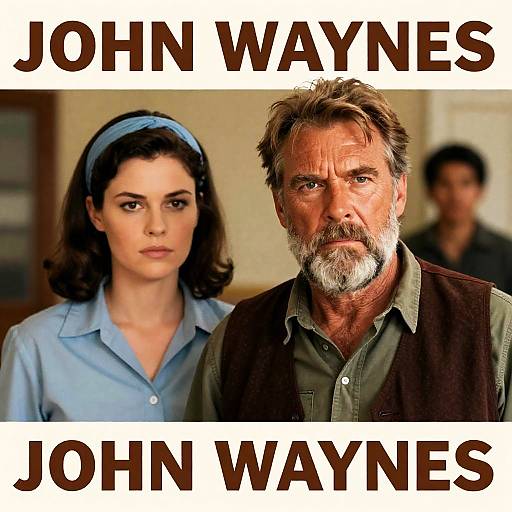 Vintage Movie Poster Featuring John Wayne