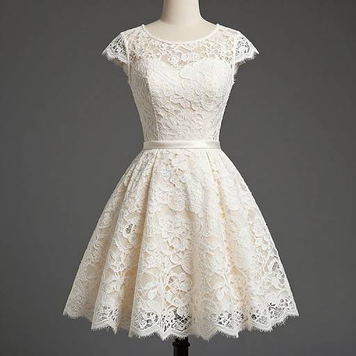 Cute Lace Short Prom Dress