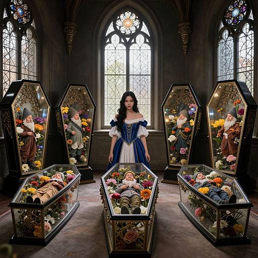 Gothic Elegance with Enchanted Coffins