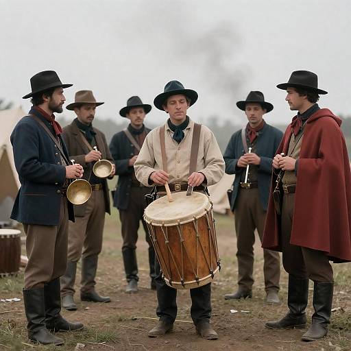 Drum Circle at Western Frontier Camp