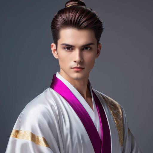 Brusque Gentleman in Traditional Robe Brusque Gentleman in Traditional Robe