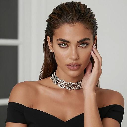 Elegant Portrait of a Woman with Choker