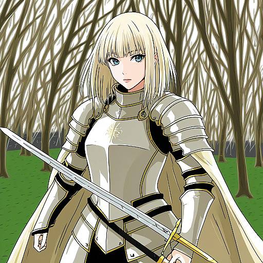 Illustration of Clare (claymore), claymore (series) in the style of Shepherd0821
