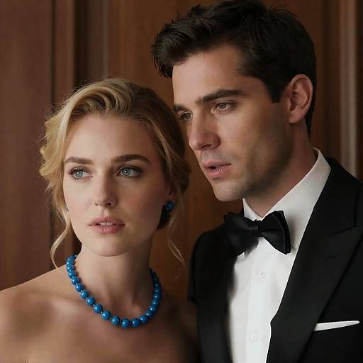 Formal Portrait of Intense Couple