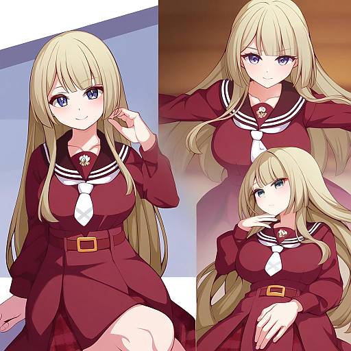 Illustration of Miyagawa takane, assault lily in the style of Torigoe takumi