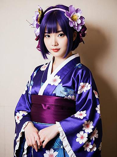 Lifestyle costume photo of Haruka (new year) (blue archive). Cosplay clothes