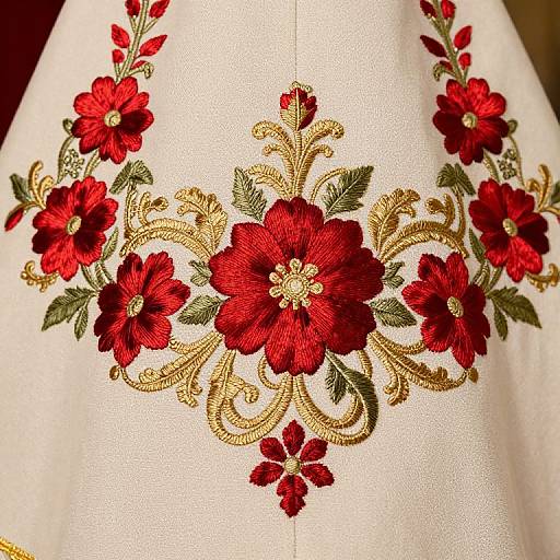 Vintage Holy Week Mantilla Close-Up