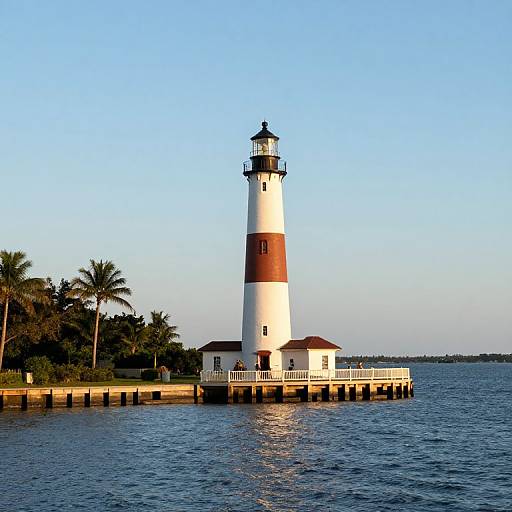 Jupiter Florida Inlet Lighthouse Scene